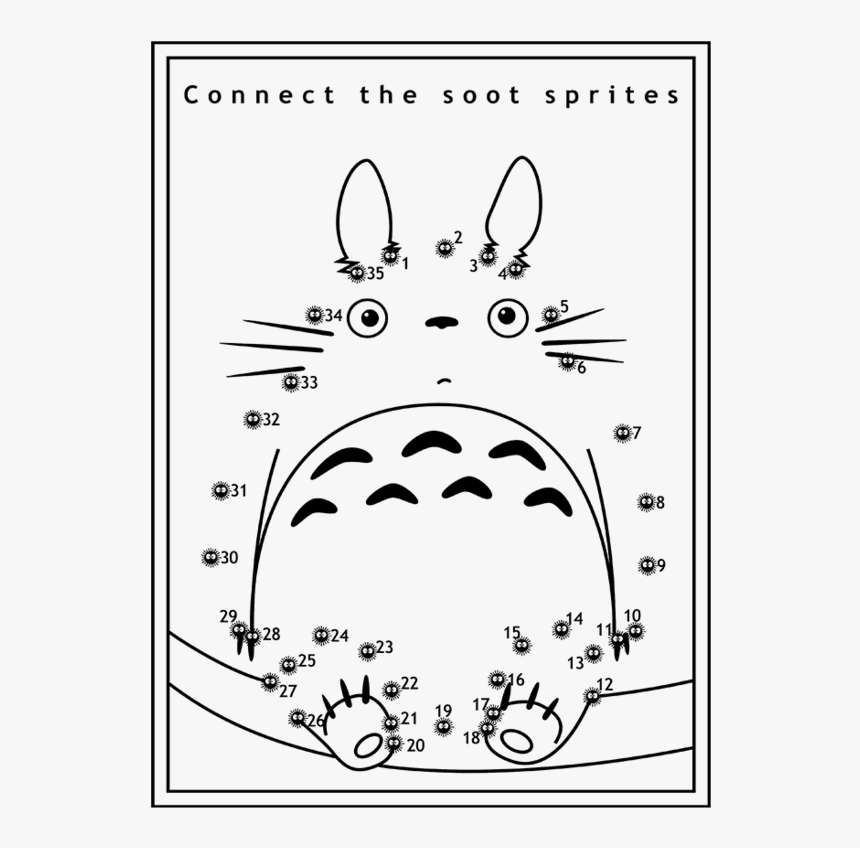 Totoro Connect The Dots, HD Png Download
