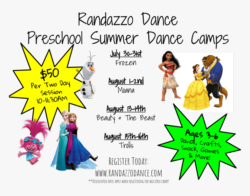 Summer Mini Camps At Randazzo Dance For Ages, HD Png Download