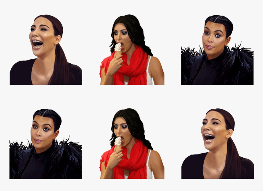 Kuwkimye - Kimkardashianwest - Com - New Kimoji Pack - Collage, HD Png Download