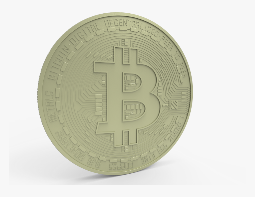 Bitcoin High Detailed Design For 3d Machining - Coin, HD Png Download