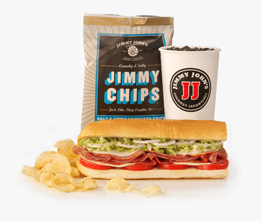 Jimmy Johns Sandwich And Chips, HD Png Download