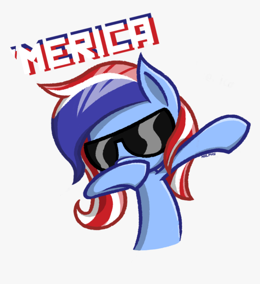 Malphee, Dab, Murica, Oc, Oc - Pony Haciendo Dab, HD Png Download