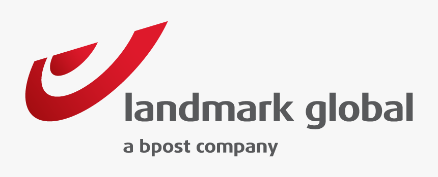 Landmark Global Courier Logo, HD Png Download