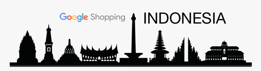 Google Shopping Indonesia - Indonesia City Silhouette, HD Png Download