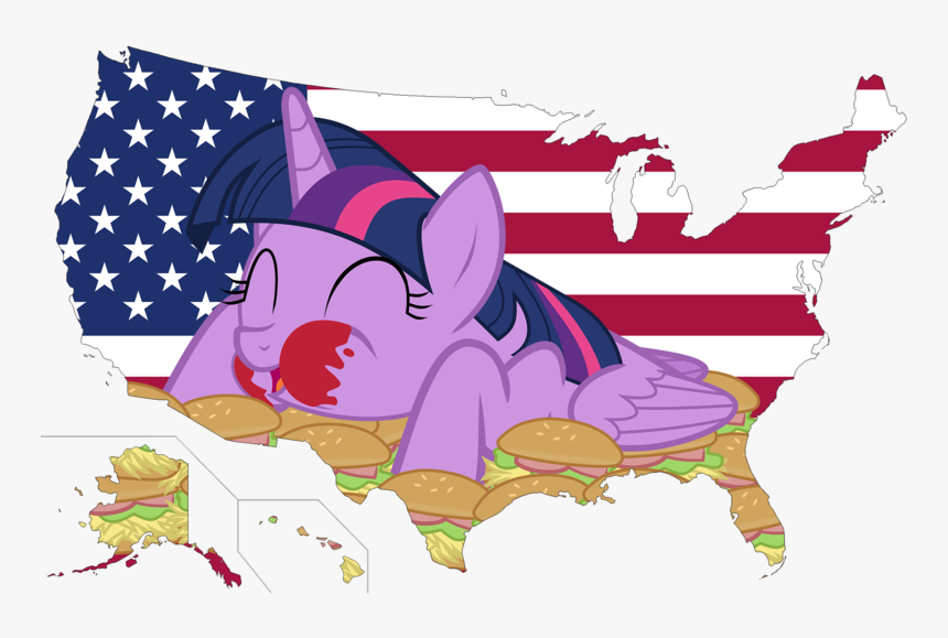 Usa Flag Map Transparent, HD Png Download