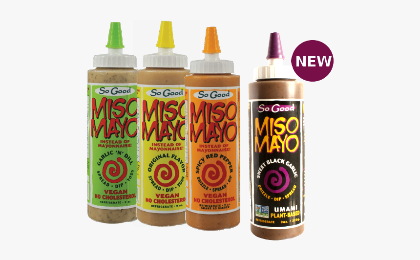 Miso Mayo Bottles - Plastic Bottle, HD Png Download
