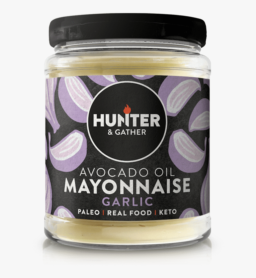Garlic Avocado Oil Mayonnaise 175g - Hunter And Gather Avocado Mayonnaise, HD Png Download