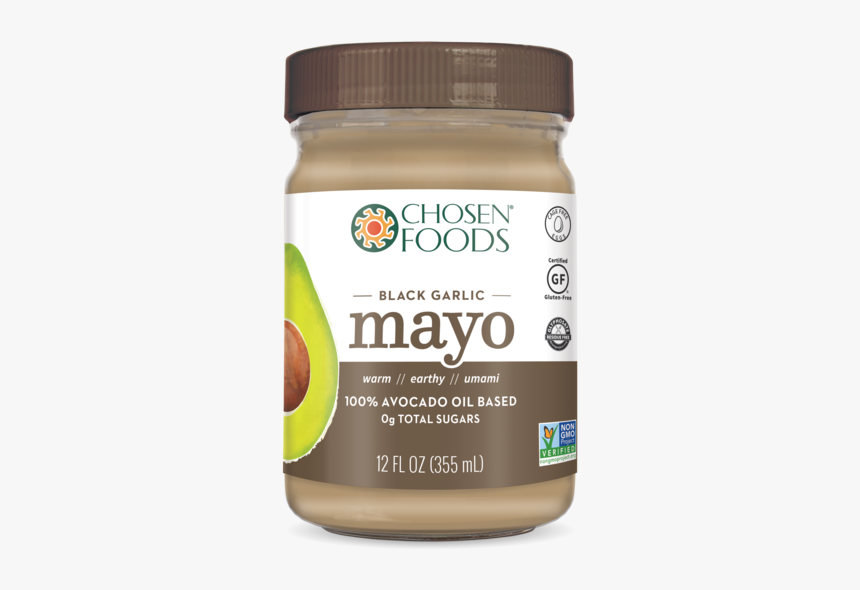 Black Garlic 100% Avocado Oil Based Mayo - Sweet Corn, HD Png Download