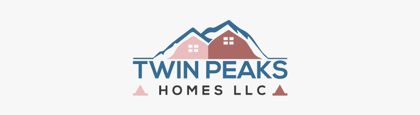 Logo Design By S Creation For Twin Peaks Homes Llc - House, HD Png Download