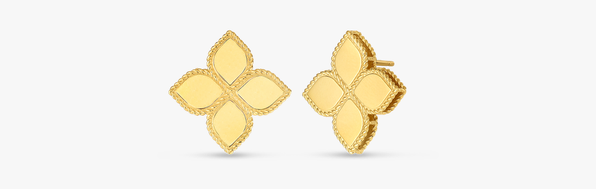 Roberto Coin Large Stud Earrings - Roberto Coin Princess Flower Earrings, HD Png Download