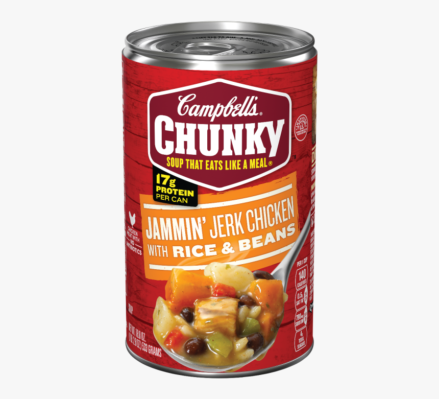 Rice Clipart Jerk Chicken - Campbell's Chunky Jazzy Jambalaya, HD Png Download