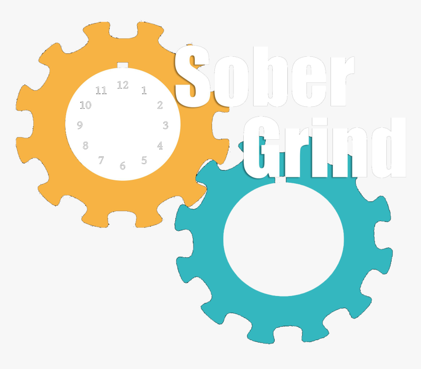 Sober Grind A Recovery Podcast - Transparent Background Gears Icon Png, Png Download