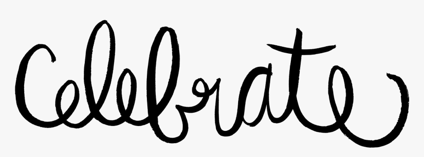 Celebratestamp1 - Calligraphy, HD Png Download