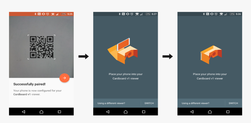 Place Your Phone Into The Cardboard, HD Png Download