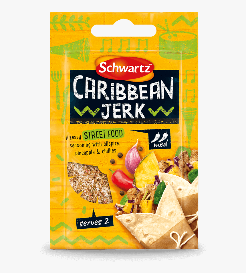 Schwartz Street Food Caribbean Jerk Product - Schwartz Mexican Street Food Seasoning, HD Png Download