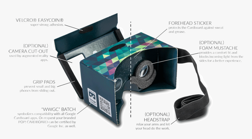 Image Result For Brand Google Cardboard For Your Customers - Custom Branded Vr Cardboard, HD Png Download