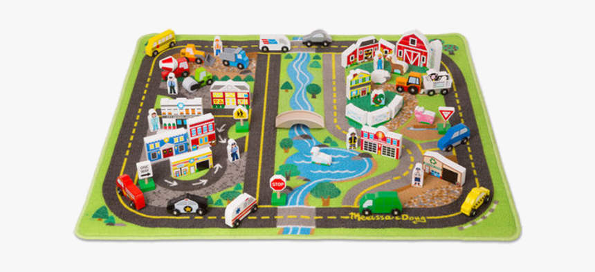 Melissa And Doug Deluxe Road Rug Play Set, HD Png Download