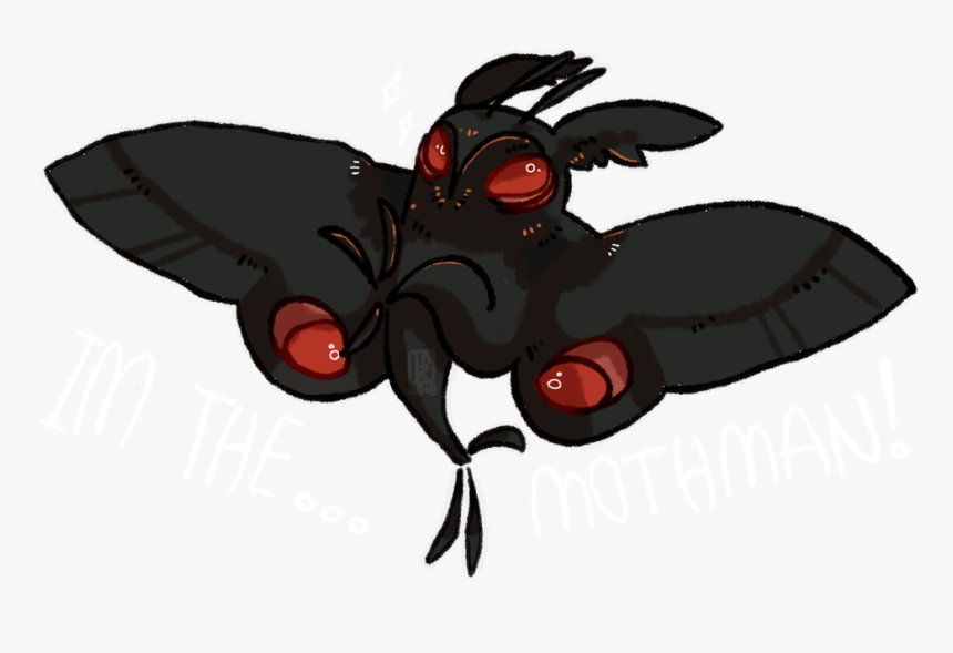 Insect,fly,stag Insect,carpenter Bee,fictional Character,illustration - Cute Mothman Drawing, HD Png Download