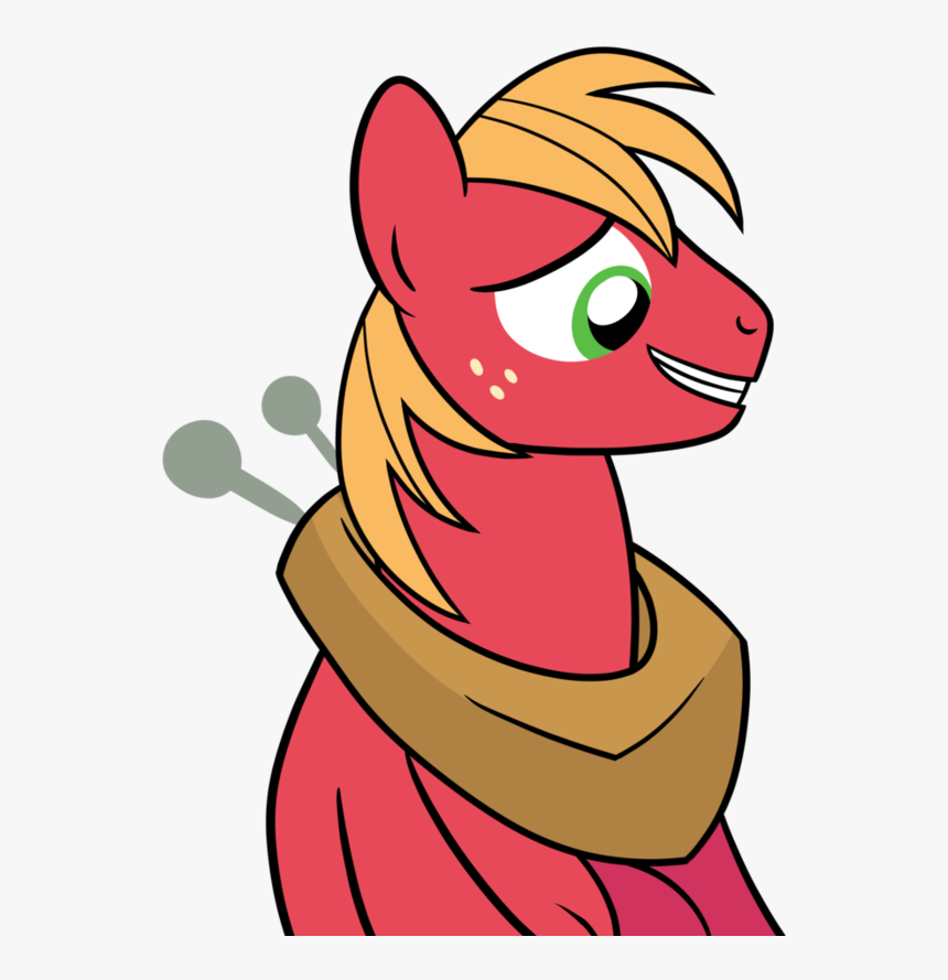 Drawponies Big Macintosh Earth Pony Grin Nervous Cartoon Hd Png Download Transparent Png Image Pngitem