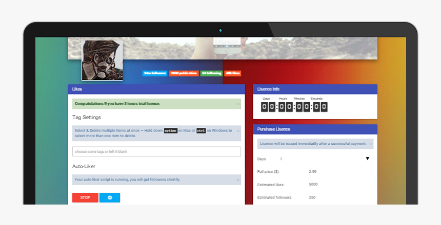 Instagram Follow Script Php, HD Png Download