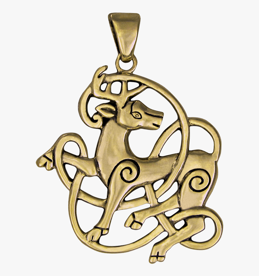 Pagan Stag Pendant, HD Png Download
