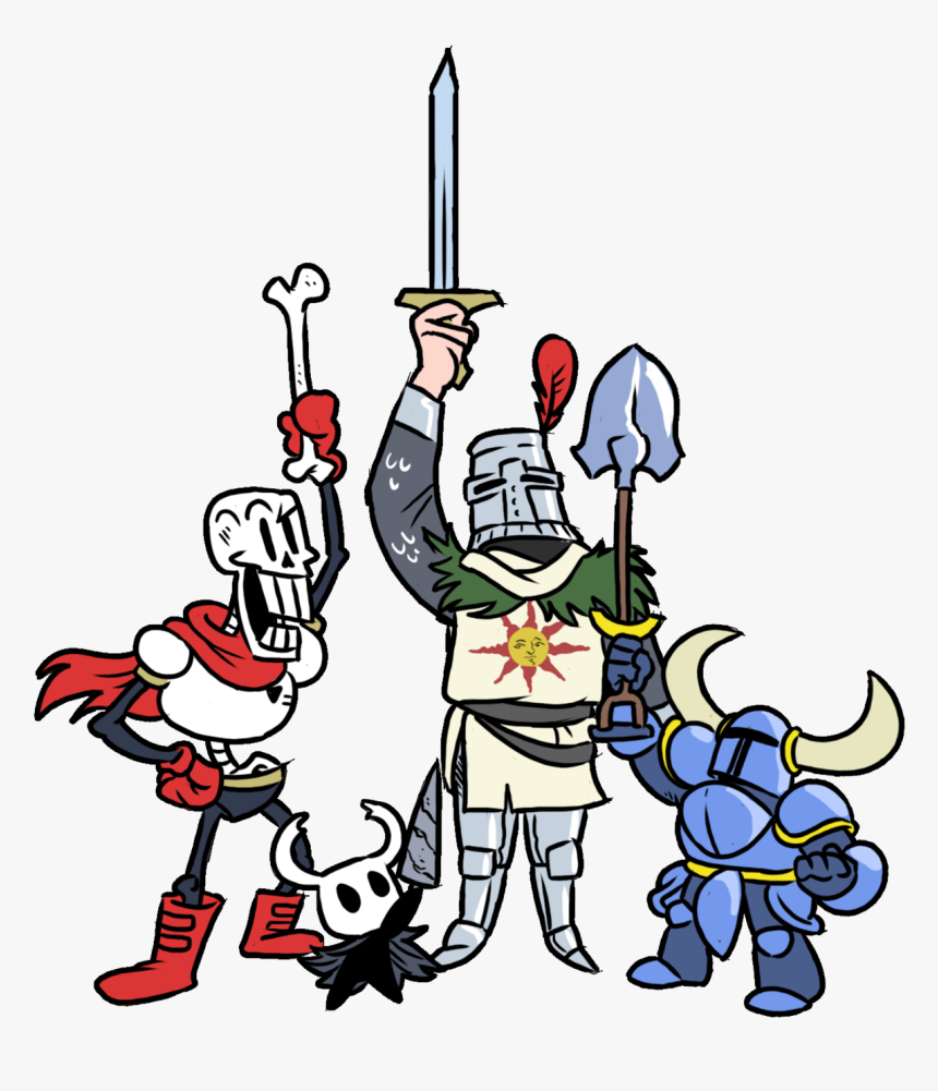 Clip Art - Shovel Knight Vs Hollow Knight, HD Png Download