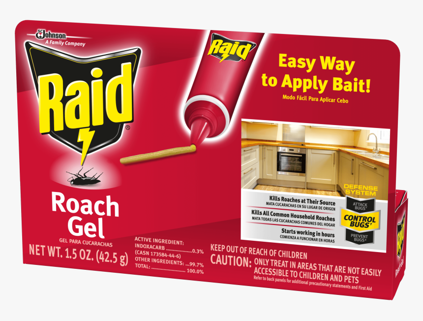 Raid® Roach Gel - Raid Bed Bug Detector And Trap, HD Png Download