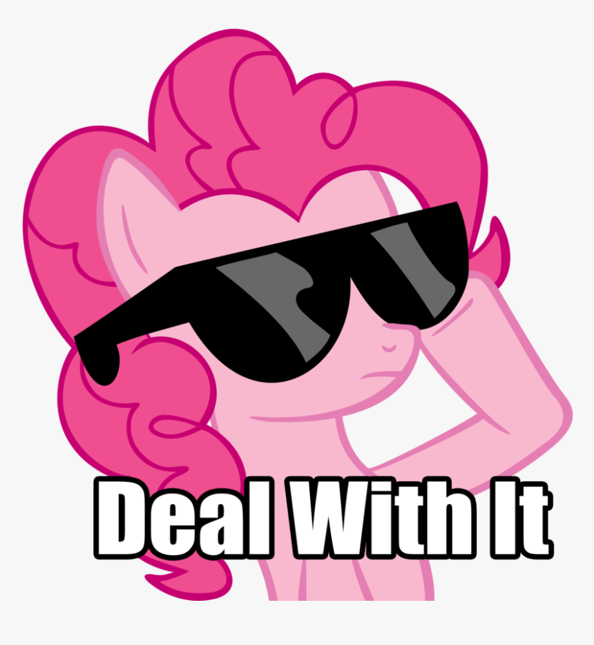 Deal With It Pixel Sunglasses Png Photo - My Little Pony Funny Pinkie Pie, Transparent Png