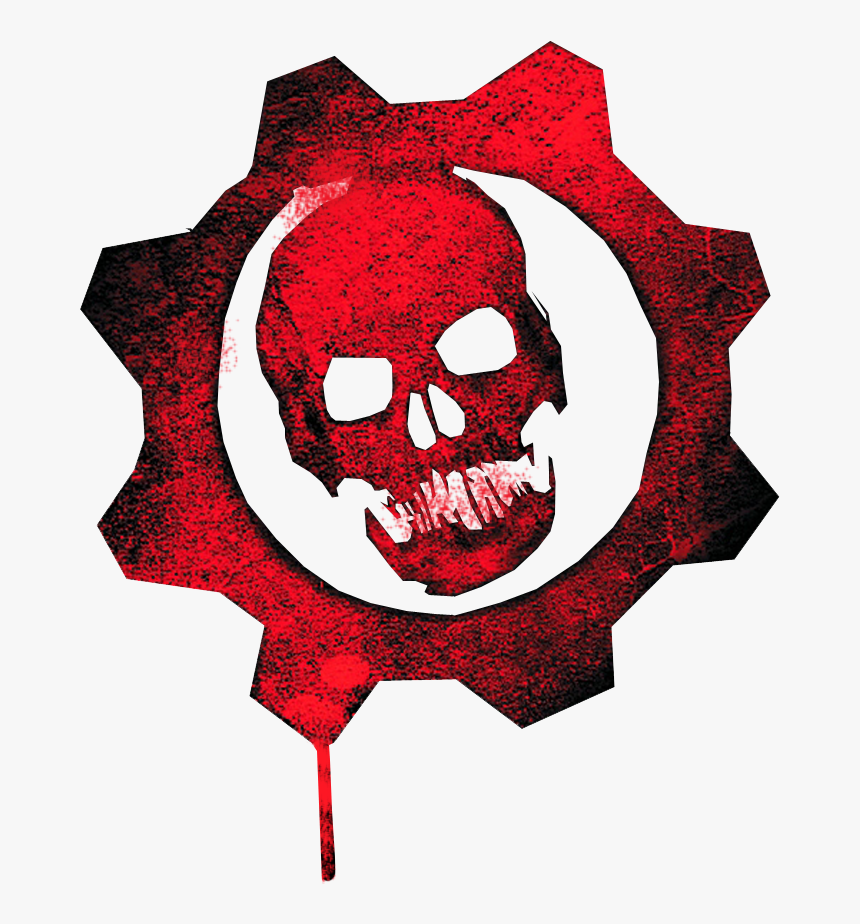 Skull Logo Gears Of War Clip Art At Clker - Gears Of War Png, Transparent Png