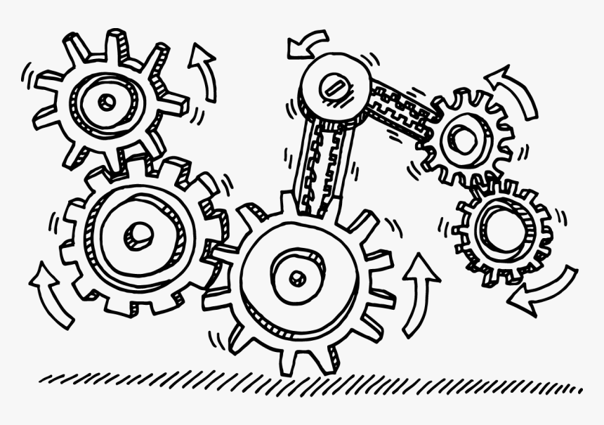 Technical Gears Transprent Png Jpg Transparent Library - Transparent Gears, Png Download