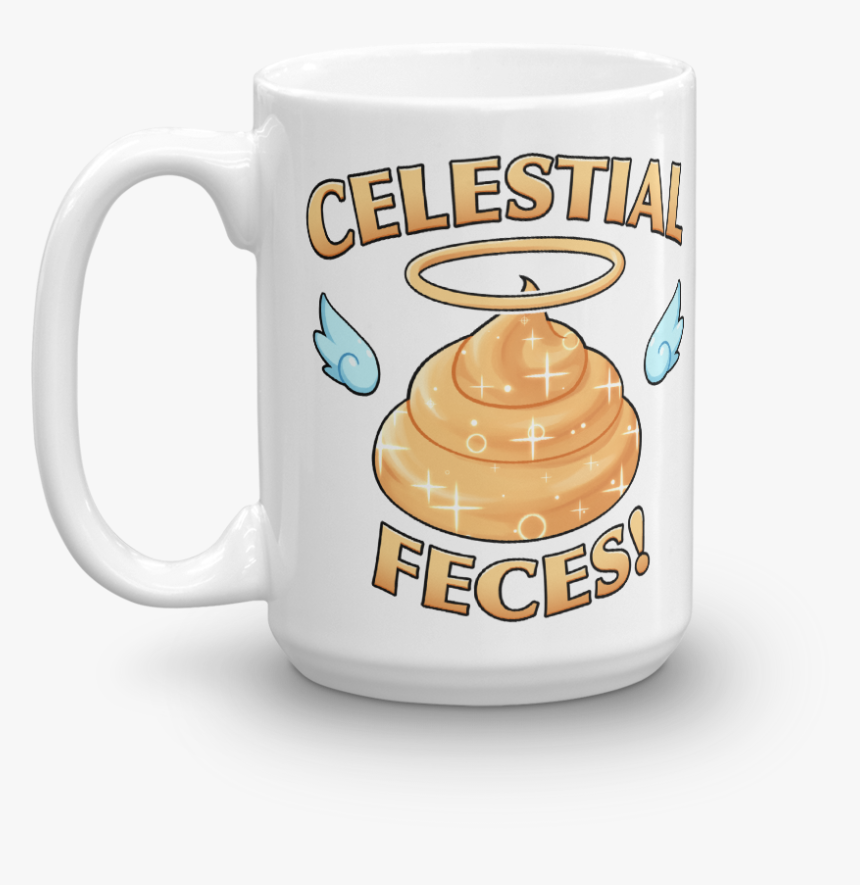 Feces Mockup Handle On Left 15oz - Coffee Cup, HD Png Download