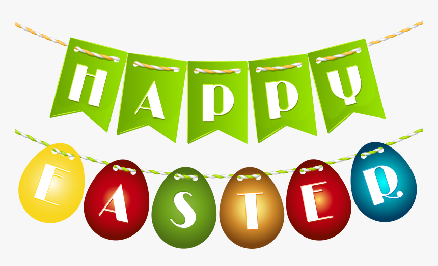 Egg Easter Bunny Happy Free Clipart Hq Clipart - Happy Easter Png Text, Transparent Png