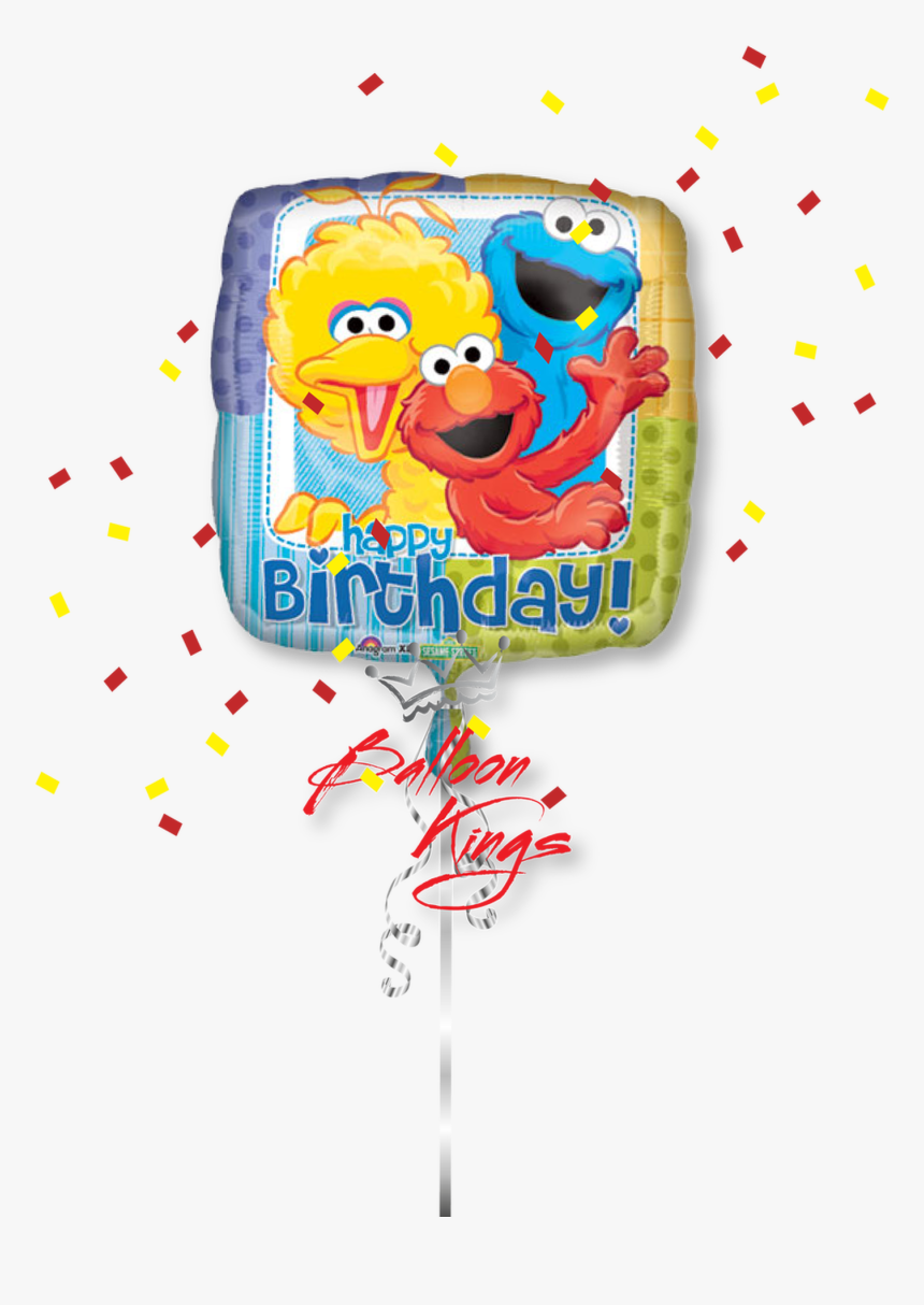 Hb Sesame Street Group - Sesame Street 1st Birthday Balloon, HD Png Download
