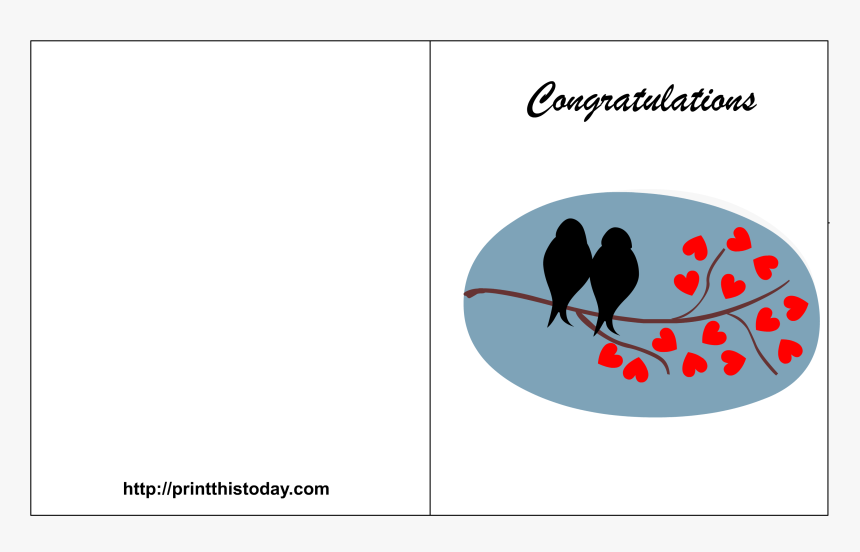 Printable Wedding Wishes Cards, HD Png Download