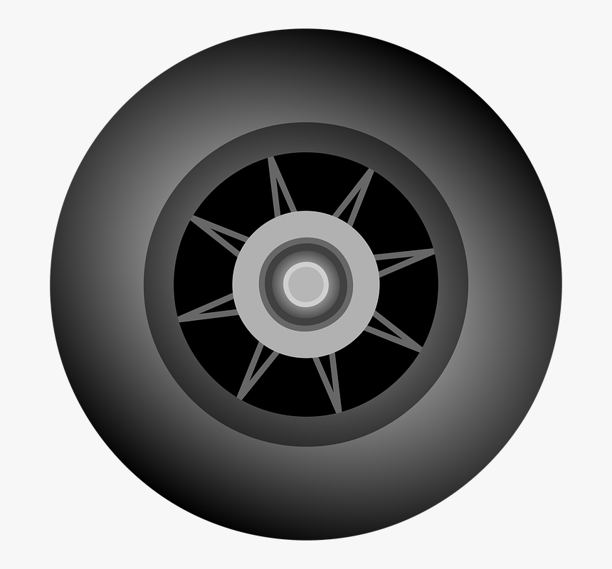 Tire, Black, Rim, Rubber, Design, Track, Speed, Dirt - Skate Wheel Clipart, HD Png Download