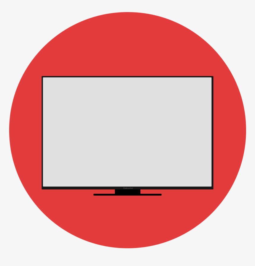 Tv Icon Png - Luggage Tag Round, Transparent Png