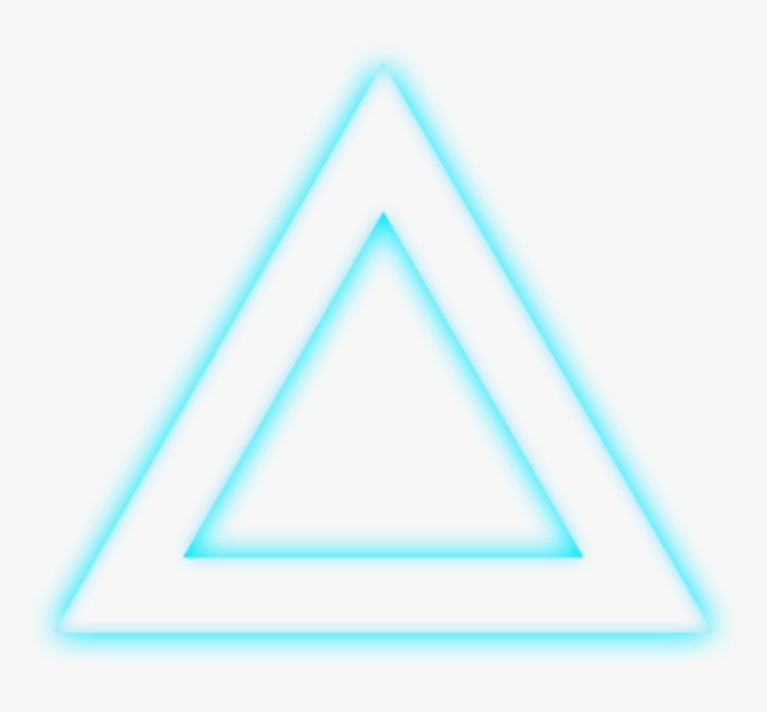 🔽🔻🔽
#ftestickers #triangle #transparent #glow #neon - Triangle, HD Png Download