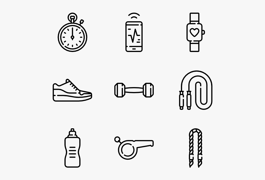 Gym Equipment - Strength Icons, HD Png Download