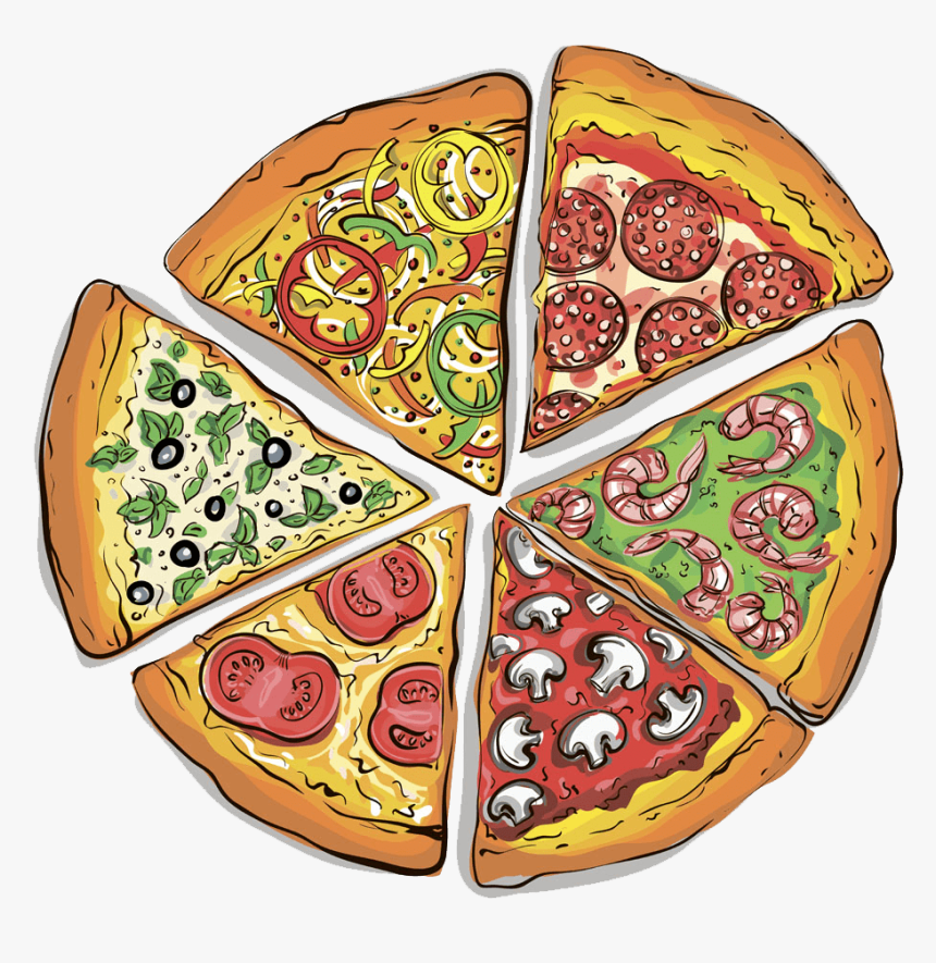 Pizza Slices Clipart - Kristy's Kafe Anthony Kansas, HD Png Download
