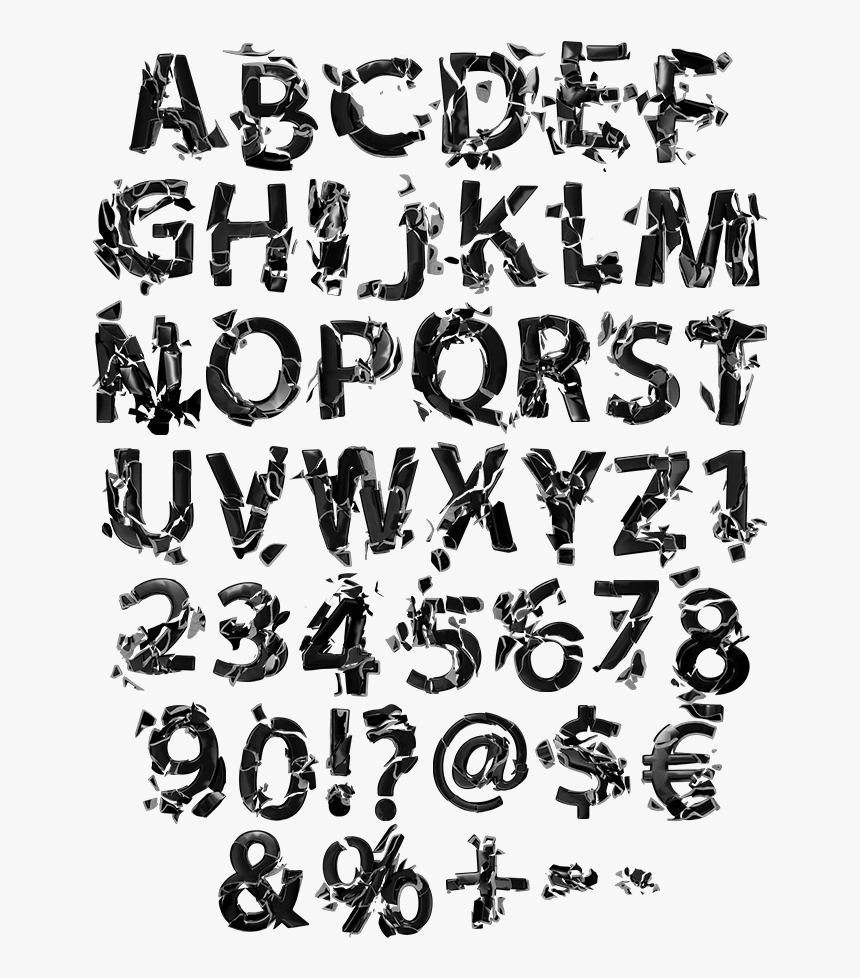 Black Soap Bubbles Font - Line Art, HD Png Download