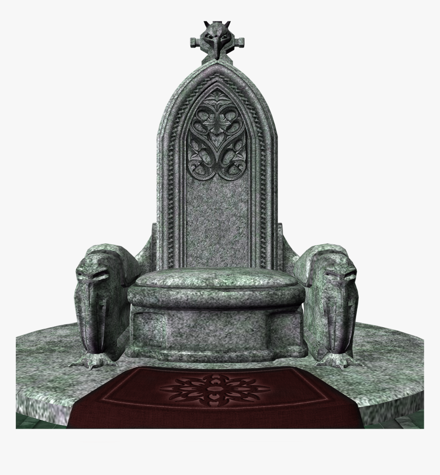 Throne, Stone, Fantasy, Chair, Royal, Royalty, Castle - Stone Throne, HD Png Download