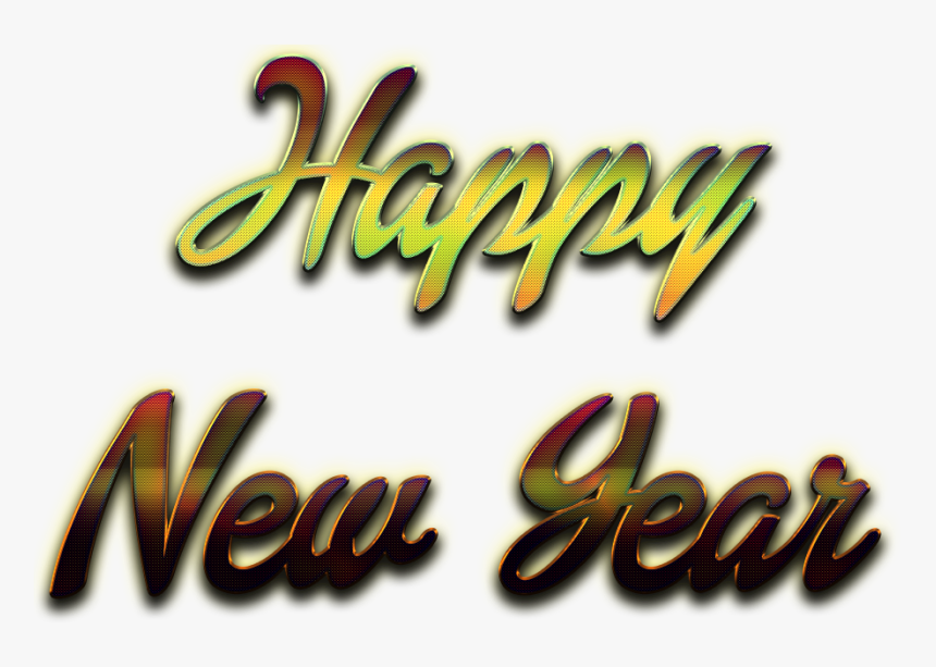 Happy New Year On Transparent Background, HD Png Download
