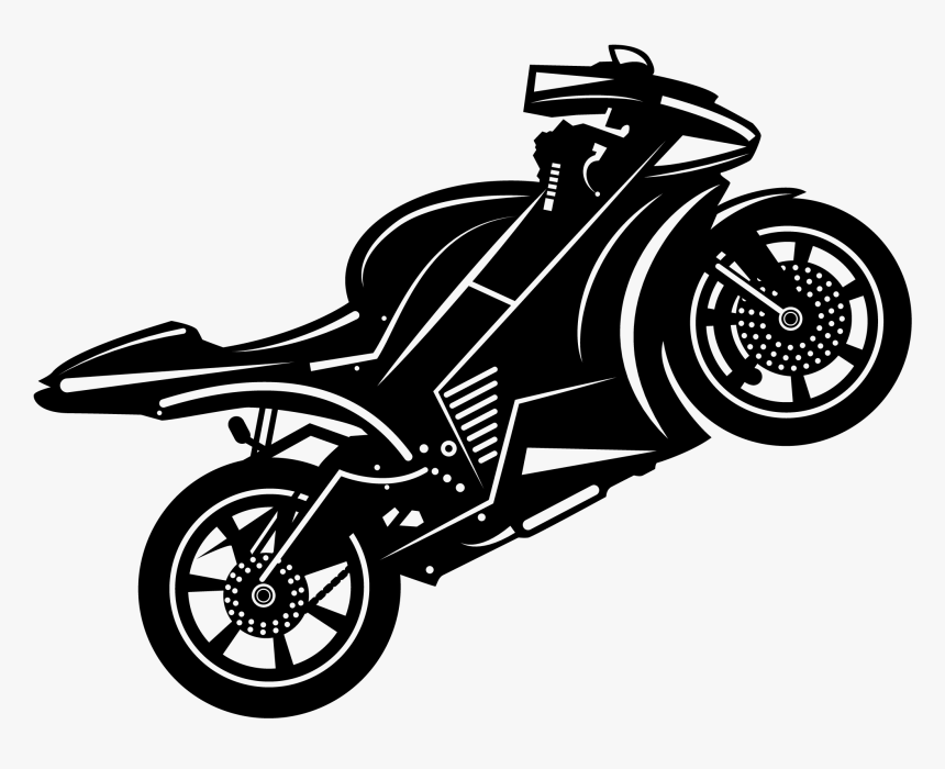 Wheel Car Vector Motorcycle Free Download Image Clipart - Vector Motorcycle Free Download, HD Png Download
