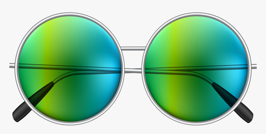 Hippie Glasses Png Clipart Free Download - Transparent Background Sunglasses Clip Art, Png Download
