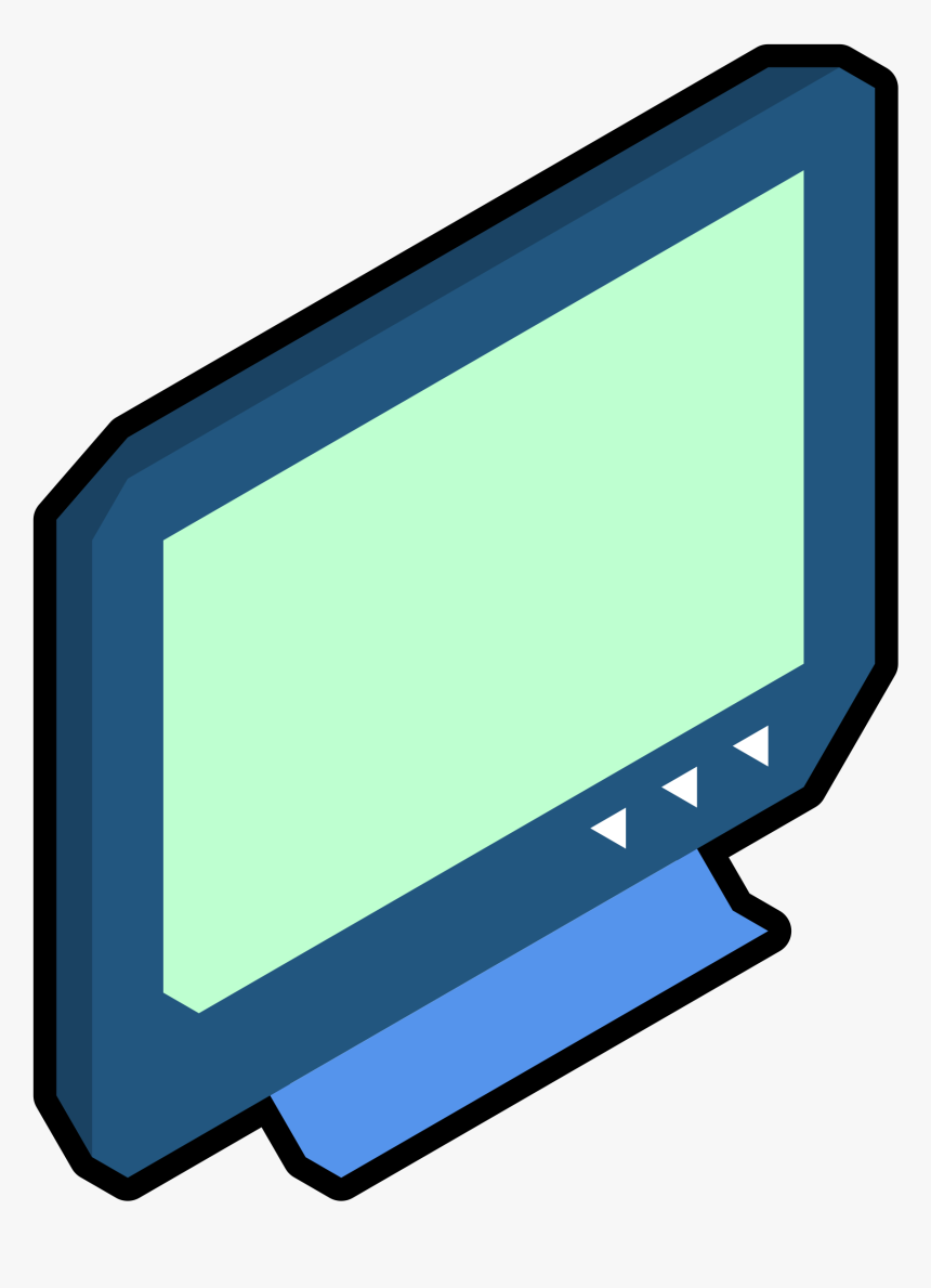 Tv Clipart - Tv Png Isometric, Transparent Png