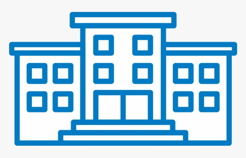 High School Building Icon Transparent Background Free - High School Transparent Background, HD Png Download