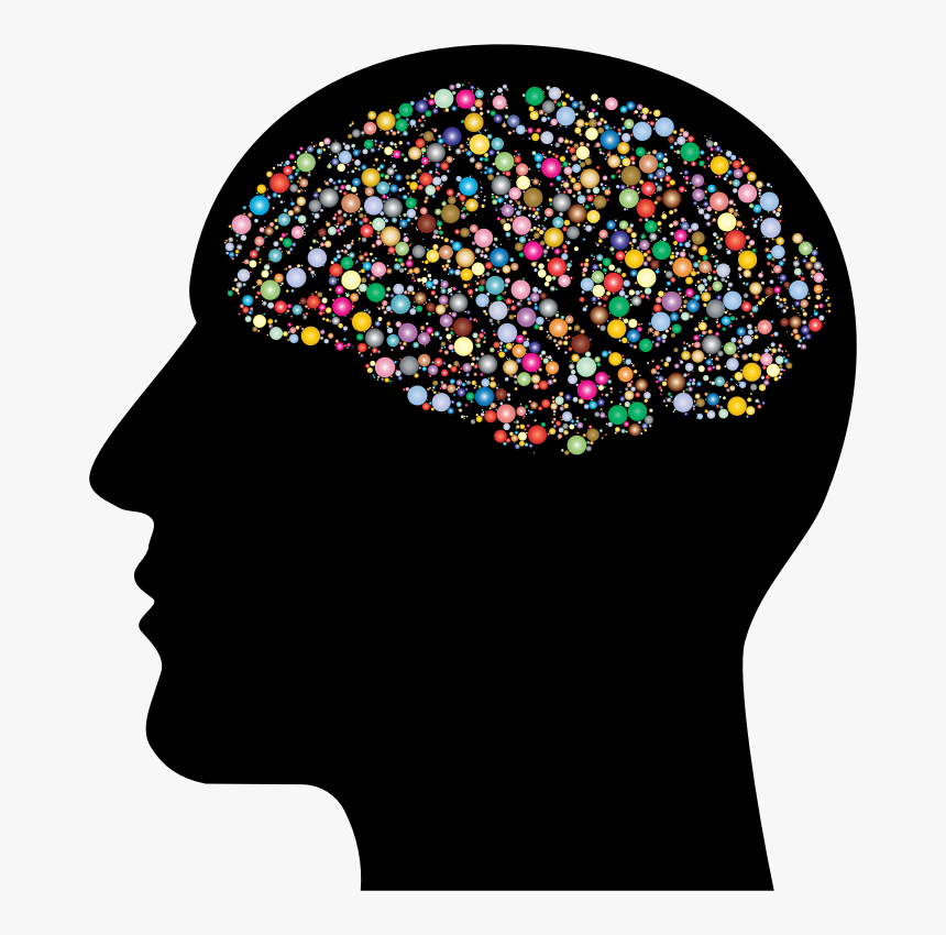 Prismatic Circles Brain Man - Clipart Human Brain, HD Png Download