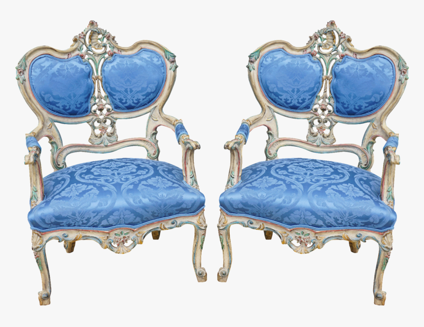 Blue Royal Chair Png, Transparent Png