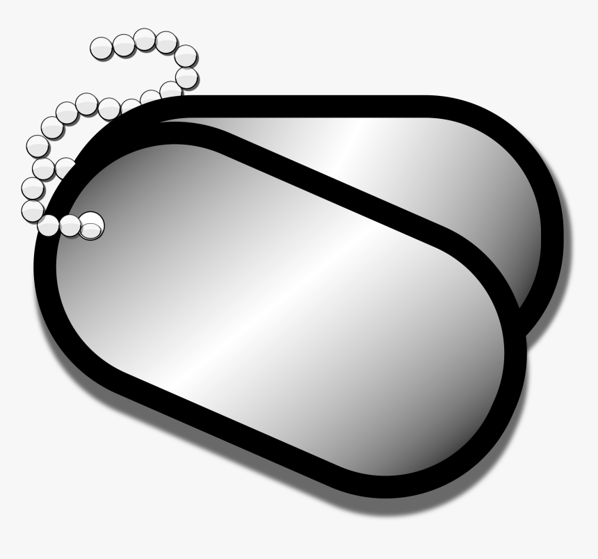 Dog Tags Clip Arts - Blank Dog Tag Png, Transparent Png