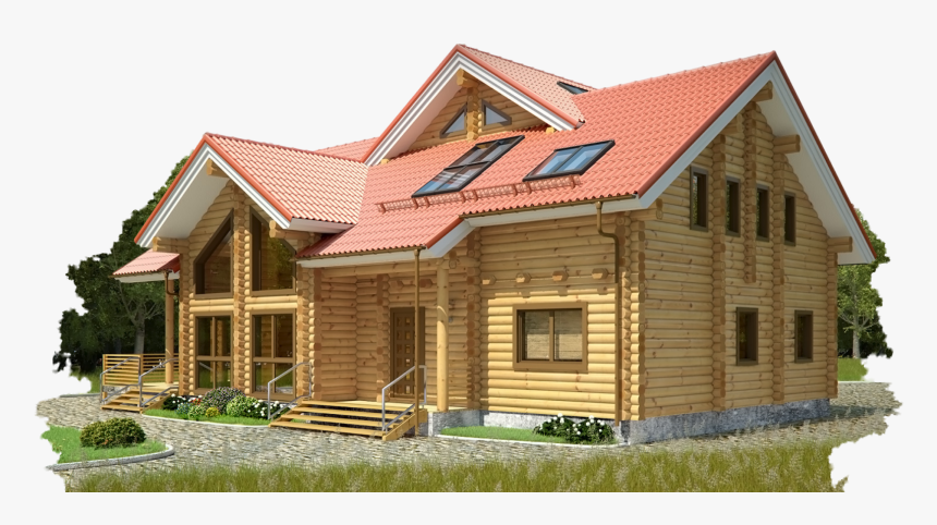 House Png - Wood House Design Plan, Transparent Png